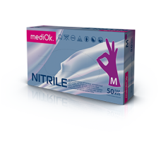 Перчатки MEDIOK Nitrile Пурпурный (50 пар) 10 упаковок