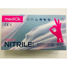 Перчатки MEDIOK Nitrile Magenta (50 пар) 