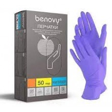 Перчатки BENOVY Nitrile (50 пар)