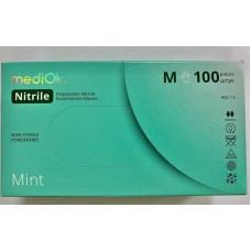 Перчатки MEDIOK Nitrile  Mint(Зеленый) 50 пар