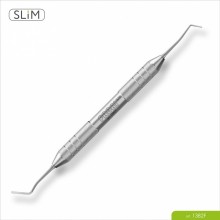 Гладилка SLIM удлиненная узкая с цилиндрическим штопфером - Ø1.0mm. Эргономичная ручка Ø10mm art: 1382F