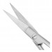 Ножницы-микро изогнутые КВ, 17 см Micro-Scissor TC curved, flathandle with holes /19-23B*/000-476