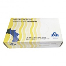 Перчатки JNB латексные ,текстурированные неопудренные (50 пар)  5 упаковок.