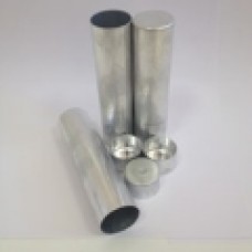 Гильзы алюминиевые 25 мм диаметр с железной крышкой